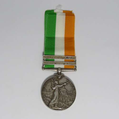 Boer War King South Africa medal KSA issued to Lieutenant P.G.L. Leeb, Cape Town Highlanders with SA