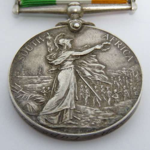 Boer War King South Africa medal KSA issued to Lieutenant P.G.L. Leeb, Cape Town Highlanders with SA
