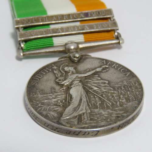 Boer War King South Africa medal KSA issued to Lieutenant P.G.L. Leeb, Cape Town Highlanders with SA