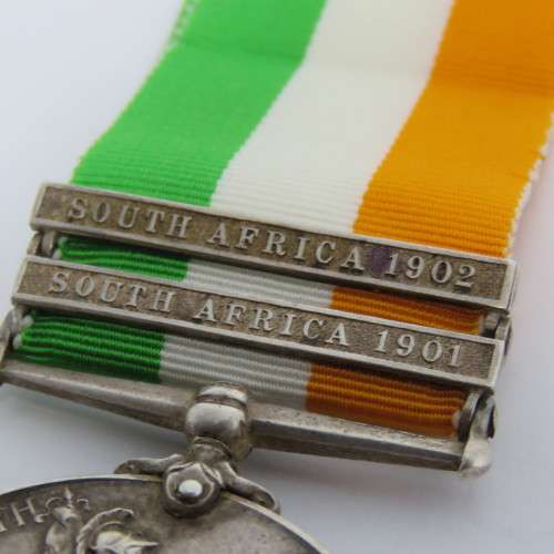 Boer War King South Africa medal KSA issued to Lieutenant P.G.L. Leeb, Cape Town Highlanders with SA