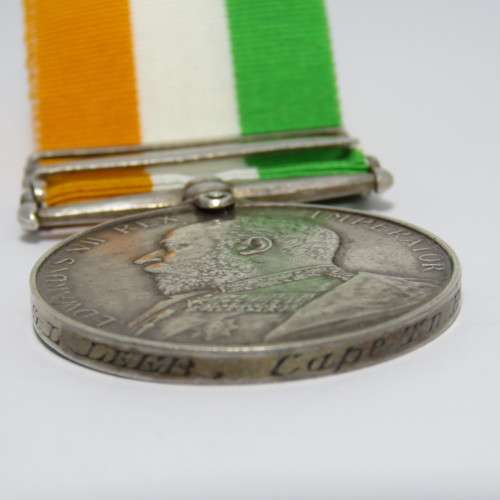 Boer War King South Africa medal KSA issued to Lieutenant P.G.L. Leeb, Cape Town Highlanders with SA