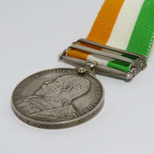 Boer War King South Africa medal KSA issued to Lieutenant P.G.L. Leeb, Cape Town Highlanders with SA