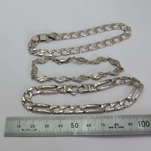 Costume lot of 3 silver look-alike bracelets - Never worn