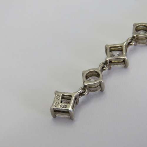 Cubic Zirconia pendant set in sterling silver