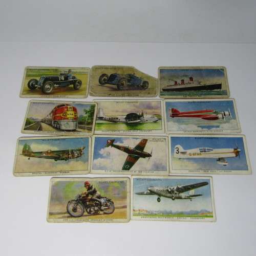 Cigarette cards - Speed - lot of 25 cards - WD and HO Wills - some very well used
