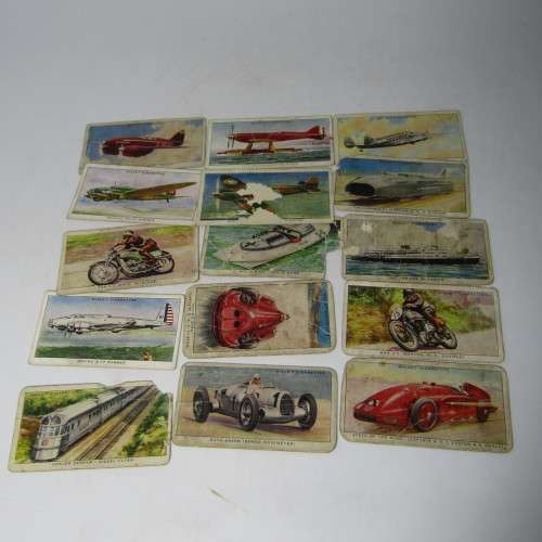 Cigarette cards - Speed - lot of 25 cards - WD and HO Wills - some very well used