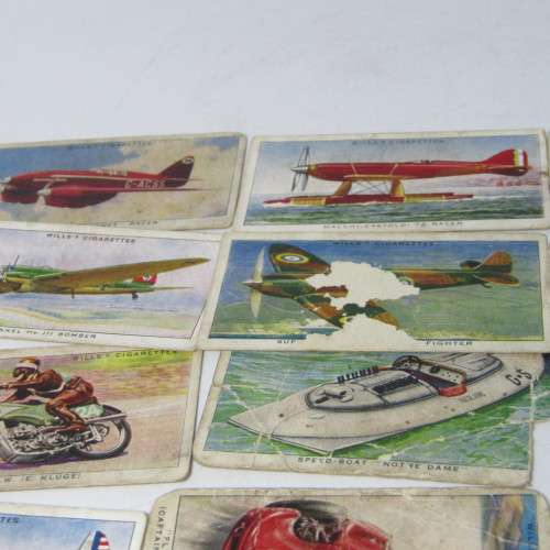 Cigarette cards - Speed - lot of 25 cards - WD and HO Wills - some very well used