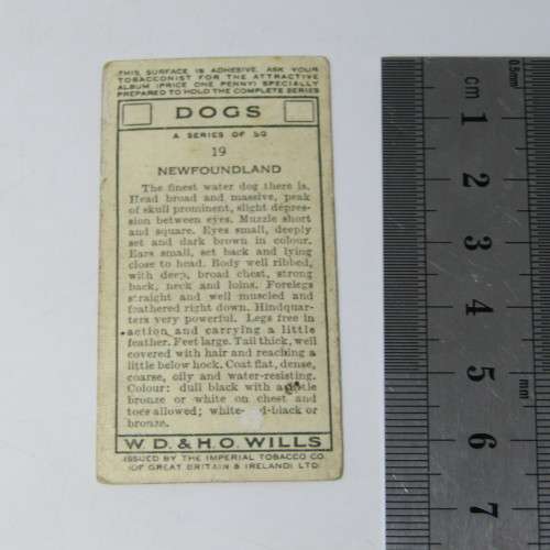Cigarettes cards - Dogs by WD and HO Wills - lot of 19 out of 50 cards