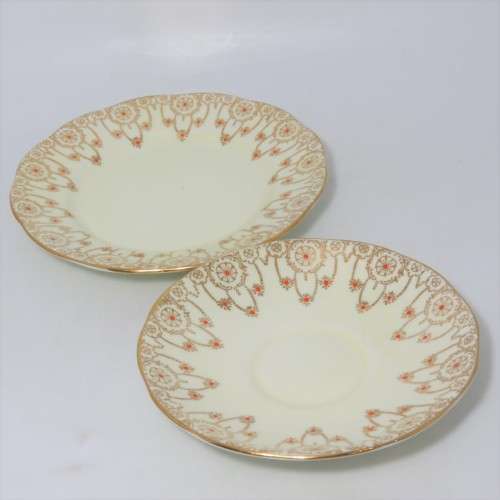 Vintage Salisbury porcelain tea set trio