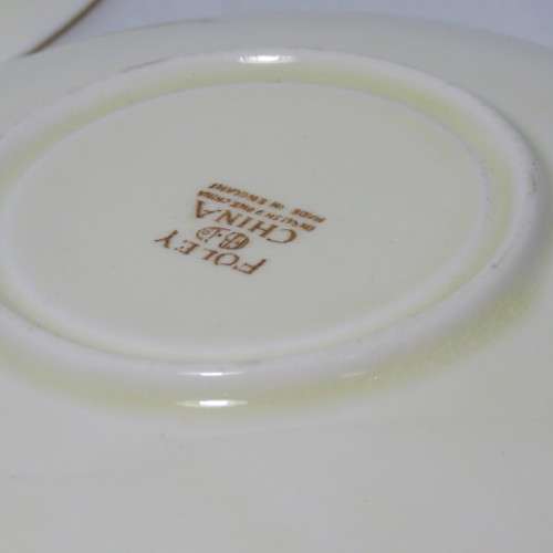Vintage Foley China porcelain tea set trio