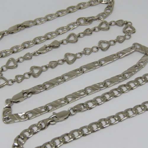 Costume lot of 4 silver look-alike bracelets - Never used