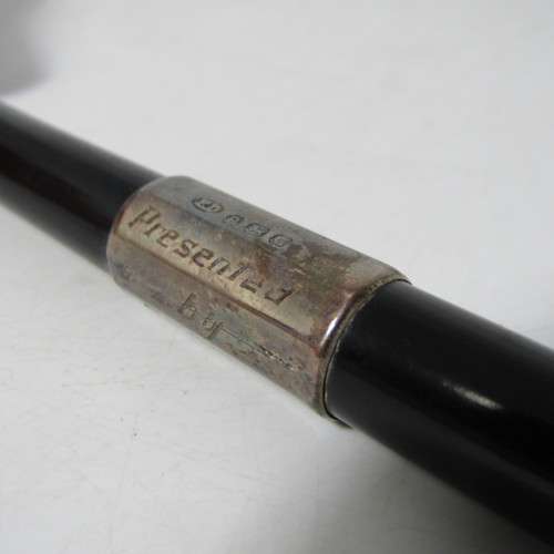 Vintage 1963 SPE Fellowship Annual Choral competition conductor stick - presented by Sterns Jeweller