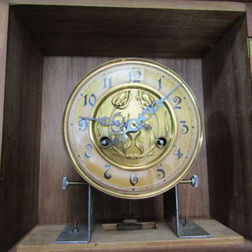 German Vrijslinger wall clock with South African teak case