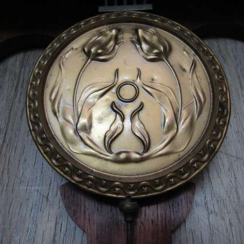 German Vrijslinger wall clock with South African teak case