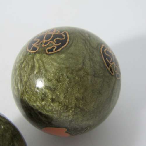 Pair of Vintage Chinese musical baoding stress balls