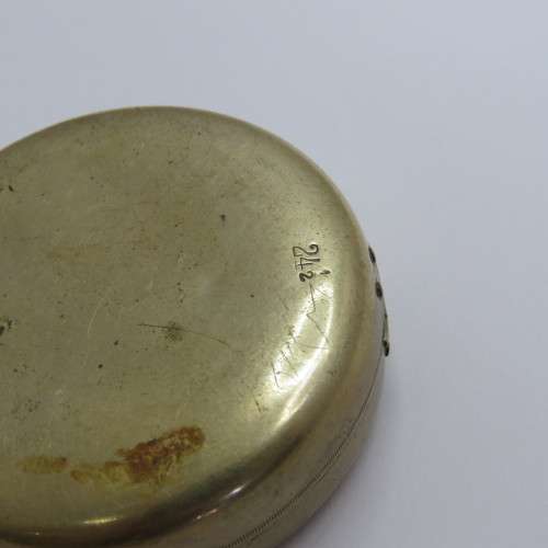 Vintage silverplated 24 1/2 pocketwatch case cover