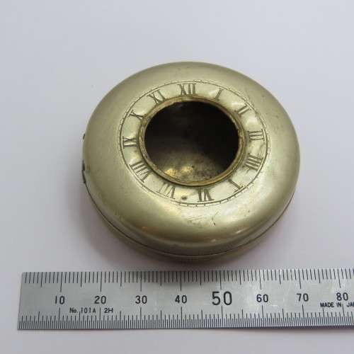 Vintage silverplated 24 1/2 pocketwatch case cover