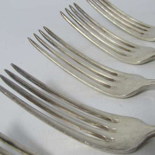 Set of 21 WMF silver plated cutlery pieces - forks, knives, cake forks, gravy spoon and pickle forks