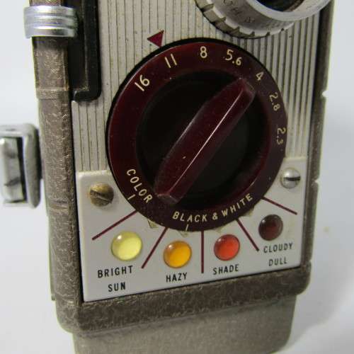 Vintage Bell and Howell 252 8mm movie camera in pouch - damaged