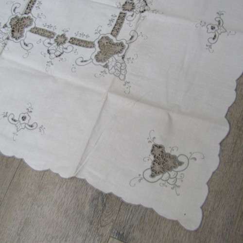Brand new (but old) table cloth - original price of R8.99 from the old days - 80 x 80cm