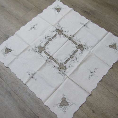 Brand new (but old) table cloth - original price of R8.99 from the old days - 80 x 80cm
