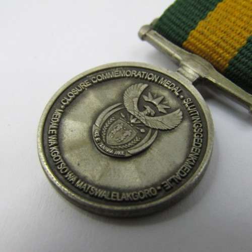SA Army Command Closure commemoration miniature medal