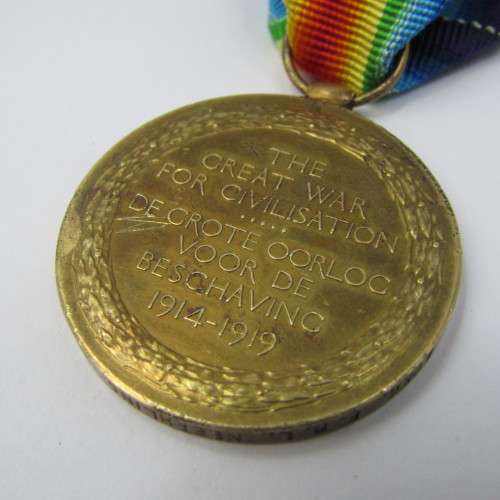 WW1 Victory medal issued to Burger FRL Neethling 1ste ZAR