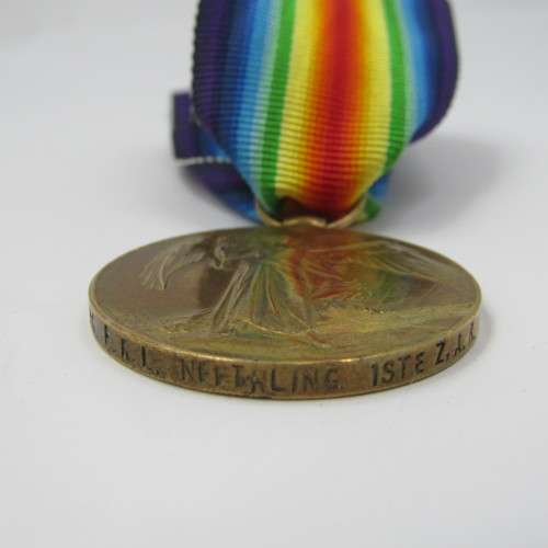 WW1 Victory medal issued to Burger FRL Neethling 1ste ZAR