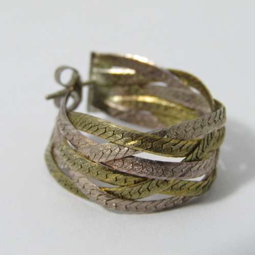Sterling Silver necklace and earrings set - weighs 25.2g - 45cm