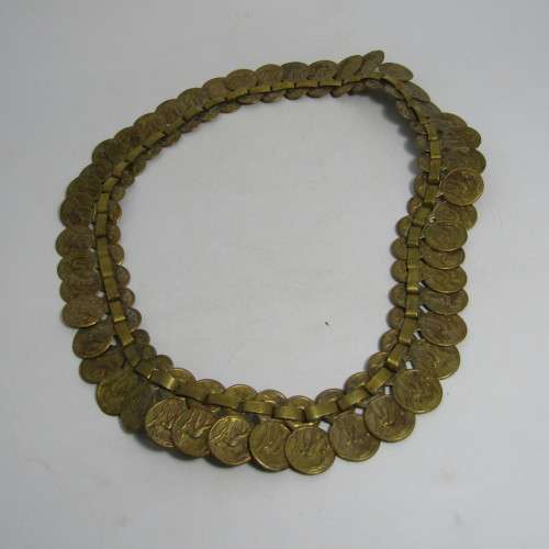 Vintage Egyptian necklace with imitation coins