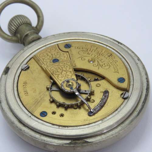 Antique Waltham Mass pocketwatch for spares - Not working - Serial 13818361