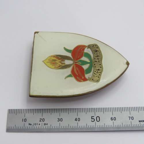 SADF Military Academy shoulder flash - Damaged - Pins replaced