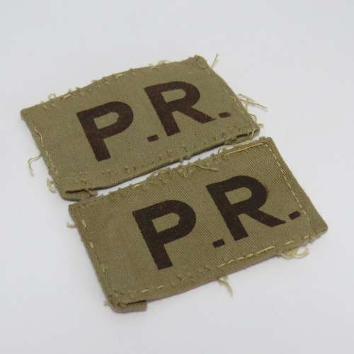 Pair of Police Reserve cloth shoulder titles
