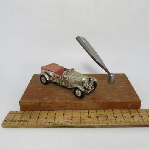 Vintage pen stand with model car - No pen