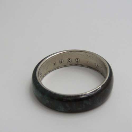 Ring made from 1939 Southern Rhodesia coin - Size Z