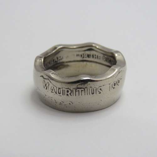 Ring made from 1997 Mauritius coin - Size M
