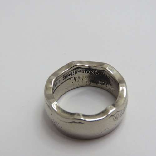 Ring made from 1997 Mauritius coin - Size M