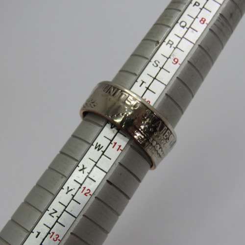 Ring made from 1971 American half dollar - Size U/V