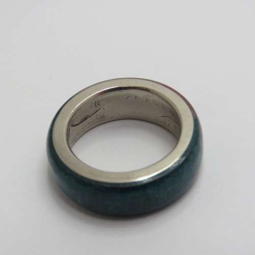 Colored Resin ring made from Australian coin - Year 2000 - Size N