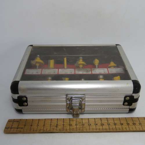 Set of Router bits in case