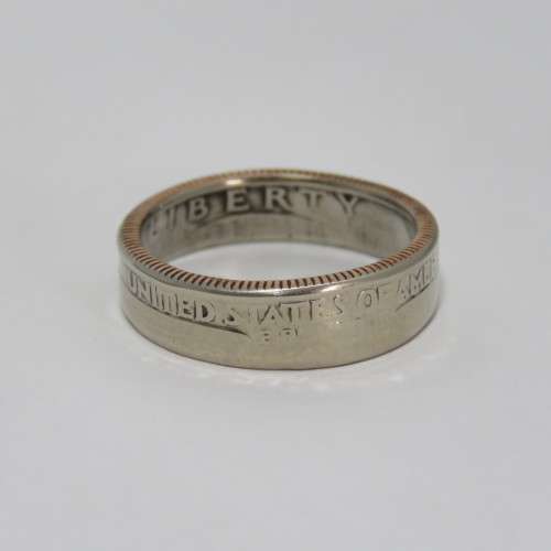 Ring made from 1979 American quarter dollar - Size S