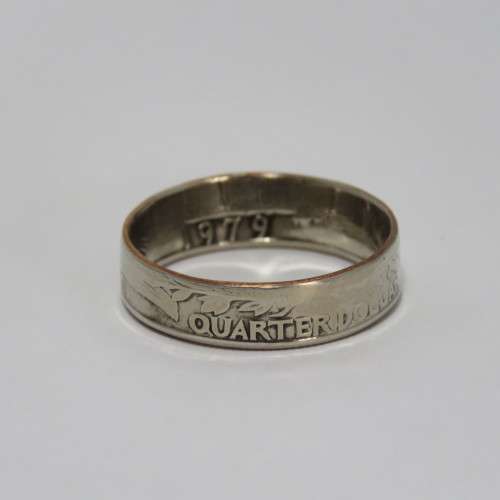 Ring made from 1979 American quarter dollar - Size S