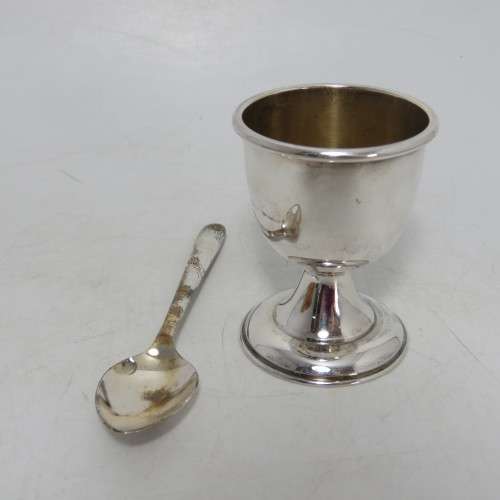Vintage silverplated Christening cup and spoon