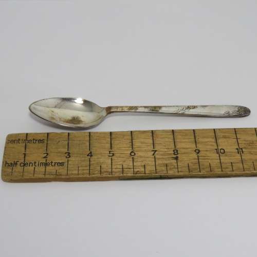 Vintage silverplated Christening cup and spoon