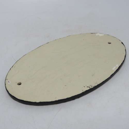 Vintage Cast Iron `Private` door plaque - Printed