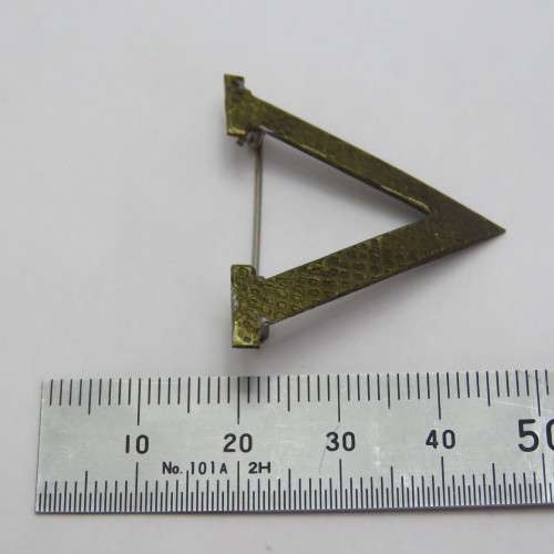 Trench art Victory pin badge
