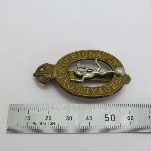 WW1/WW2 Royal Corps of Signals cap badge
