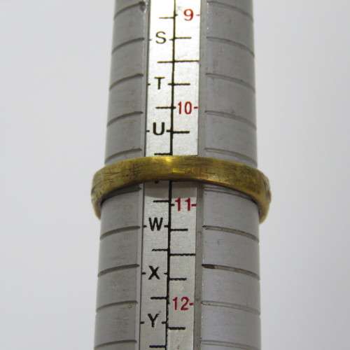 WW2 Italian Brass DVX Mussolini ring - Size V