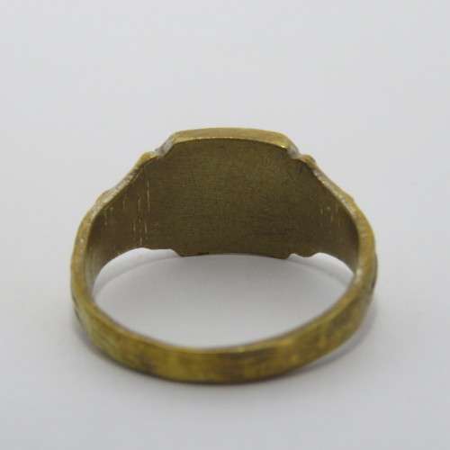 WW2 Italian Brass DVX Mussolini ring - Size V