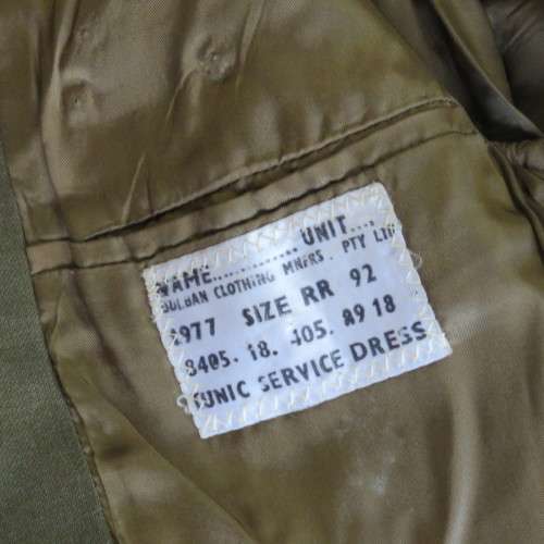 Armored Corps tunic with Special Service battalion shoulder flashes